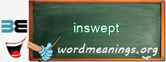 WordMeaning blackboard for inswept